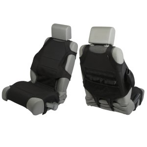 Jeep Gladiator Neoprene Seat Covers - Front - Rugged Ridge - Seat Protector Vest Kit - Black - `20-`21